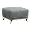 HOCKER in Textil Dunkelgrau  - Dunkelgrau/Schwarz, Modern, Holz/Textil (73/47/73cm) - home24