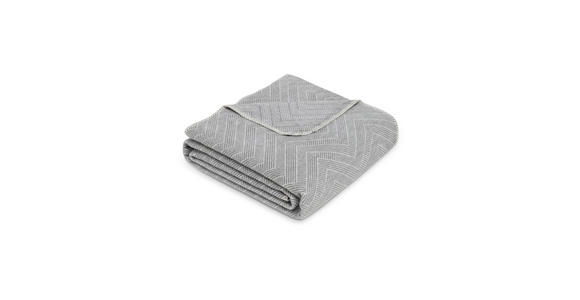 DECKE NAZCA 150/200 cm - Hellgrau, Basics, Textil (150/200cm) - Novel
