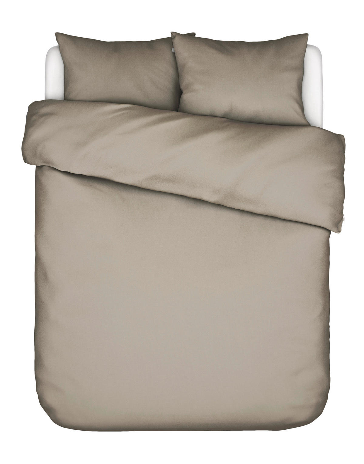 BETTWÄSCHE Satin 200/200 cm  - Grauweiß, Basics, Textil (200/200cm) - Essenza