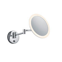SCHMINKSPIEGEL  - Chromfarben, Design, Metall (21,6cm) - Trio Leuchten