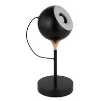 STOLNÍ LED LAMPA, 13/28,5 cm  - bílá/černá, Design, kov/plast (13/28,5cm) - Globo