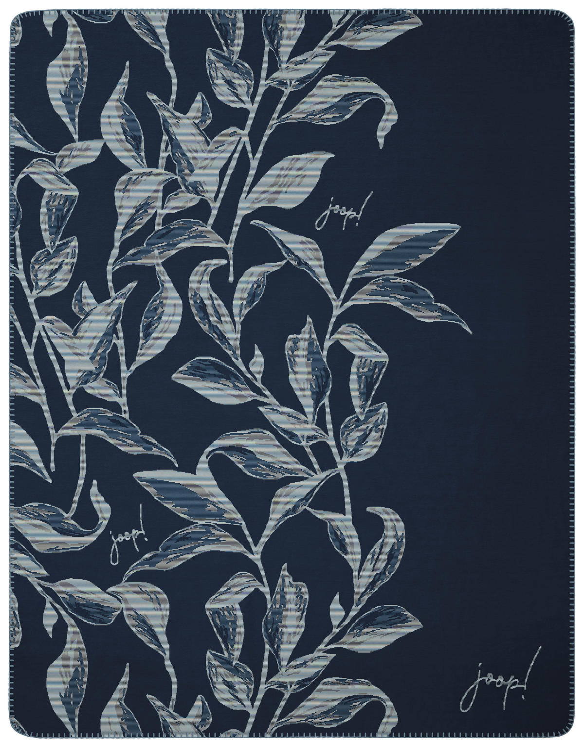 DOMÁCA DEKA, bavlna, 150/200 cm - modrá/svetlosivá, Natur, textil (150/200cm) - Joop!