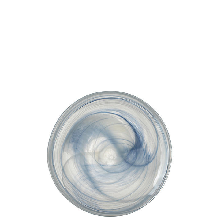 KROŽNIK - modra/bež, Design, steklo (18/1,50/18cm) - Leonardo