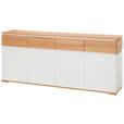 SIDEBOARD in 190/80/40 cm - Eichefarben/Weiß, KONVENTIONELL, Holz/Holzwerkstoff (190/80/40cm) - Novel