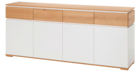 SIDEBOARD in 190/80/40 cm - Eichefarben/Weiß, KONVENTIONELL, Holzwerkstoff (190/80/40cm) - Novel