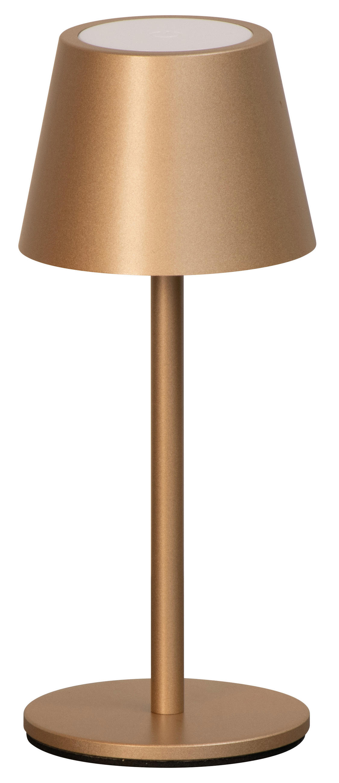 AKKU-TISCHLEUCHTE Salerno 8,5/20 cm  - Graubraun/Karamell, Design, Metall (8,5/20cm)