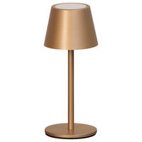 AKKU-TISCHLEUCHTE Salerno 8,5/20 cm  - Graubraun/Karamell, Design, Metall (8,5/20cm)