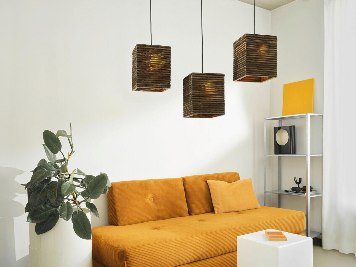 HÄNGELEUCHTE 83/20/130 cm  - Natur, Karton/Metall (83/20/130cm) - Osram