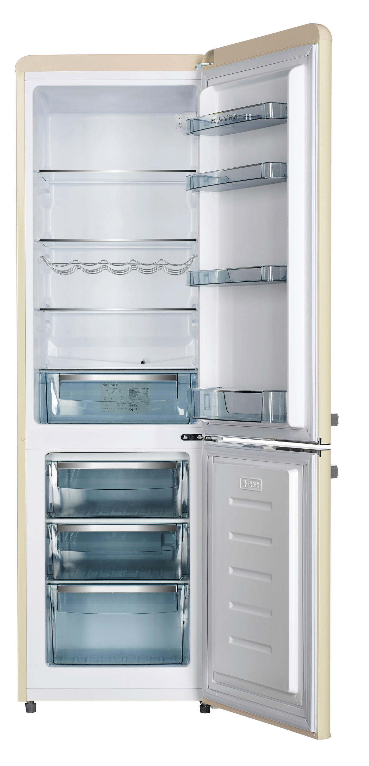 KÜHL-GEFRIER-KOMBINATION KG250.4RT SC  - Creme, Basics, Kunststoff/Metall (54,60/177,50/62,60cm)