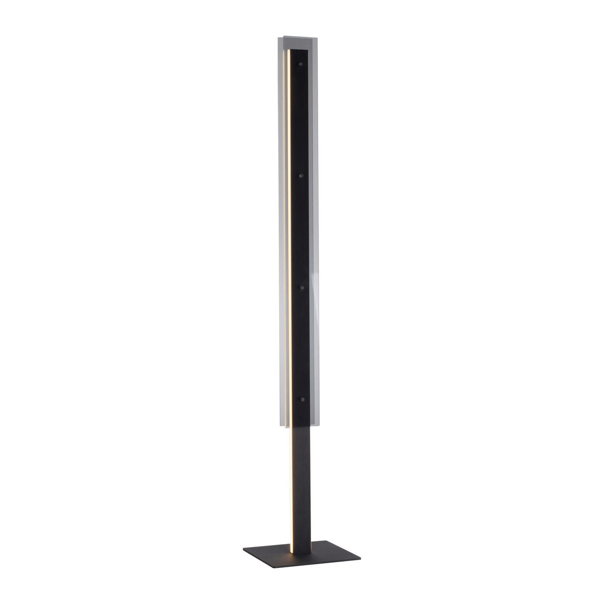 LED-STEHLEUCHTE 25/25/140 cm    - Schwarz, Design, Kunststoff/Metall (25/25/140cm) - Schöner Wohnen