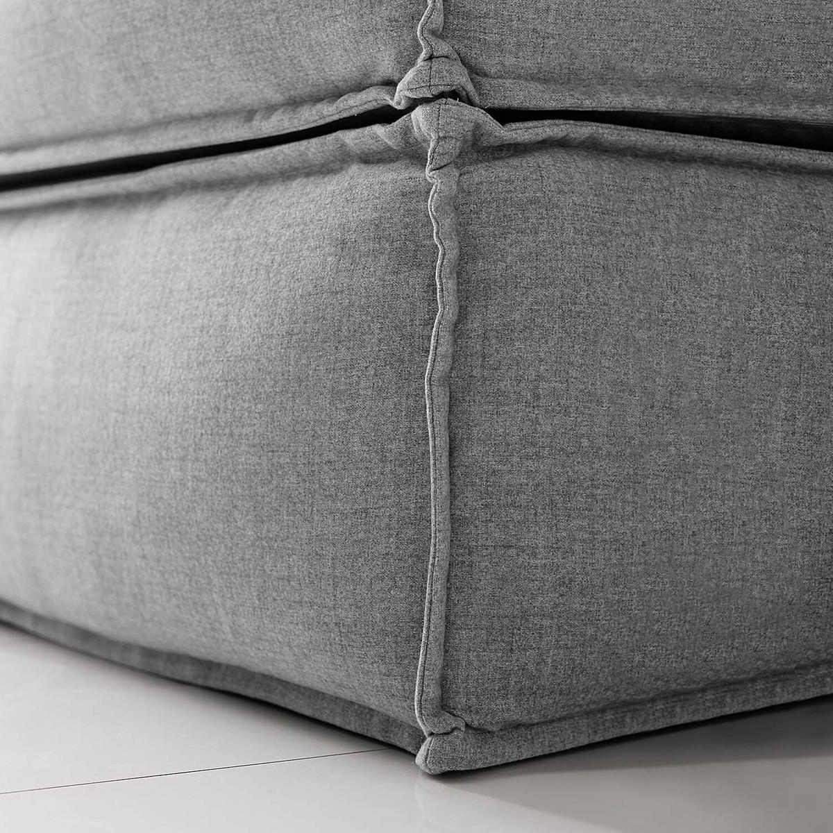 BOXSPRINGBETT 240/200 cm  in Hellgrau  - Hellgrau, Design, Textil (240/200cm) - home24