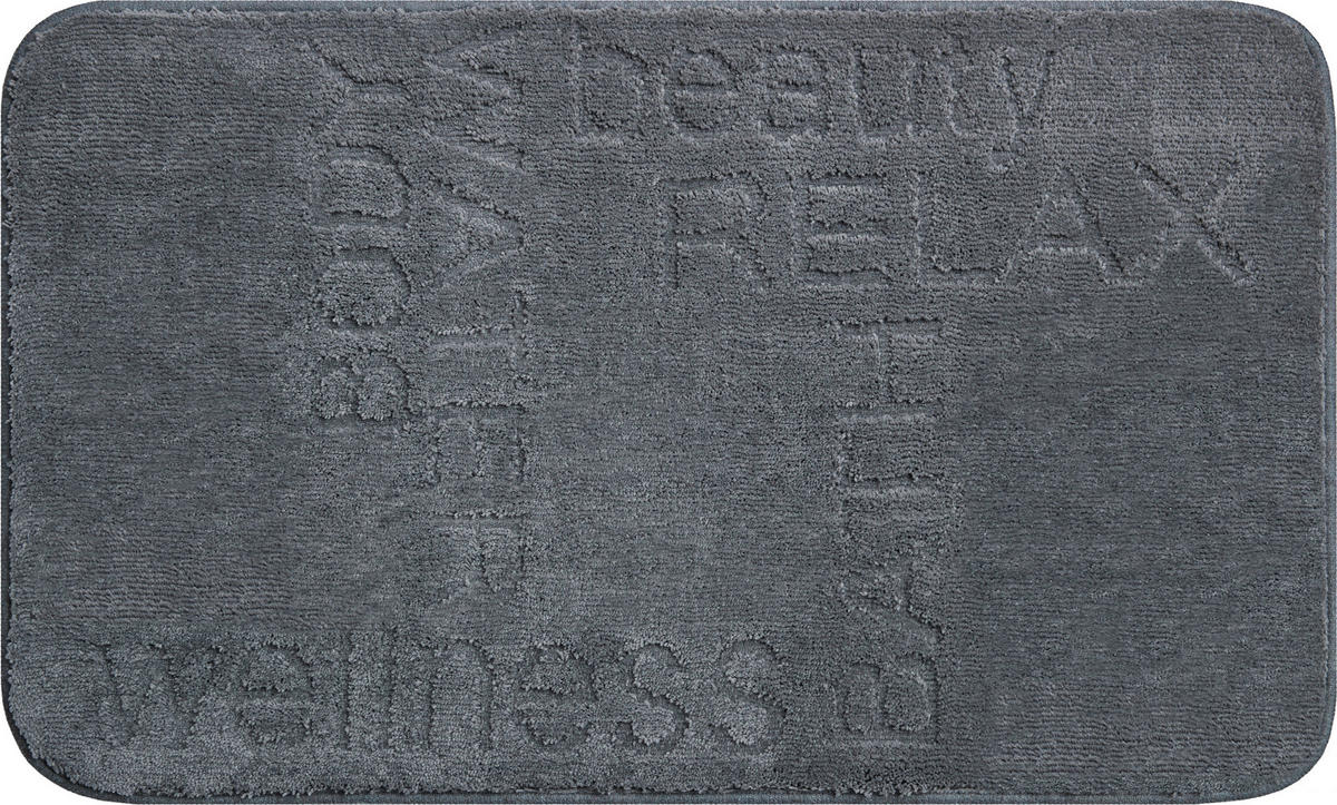 KÚPEĽŇOVÁ PREDLOŽKA, 65/115 cm - antracitová, Basics, textil/plast (65/115cm) - Grund