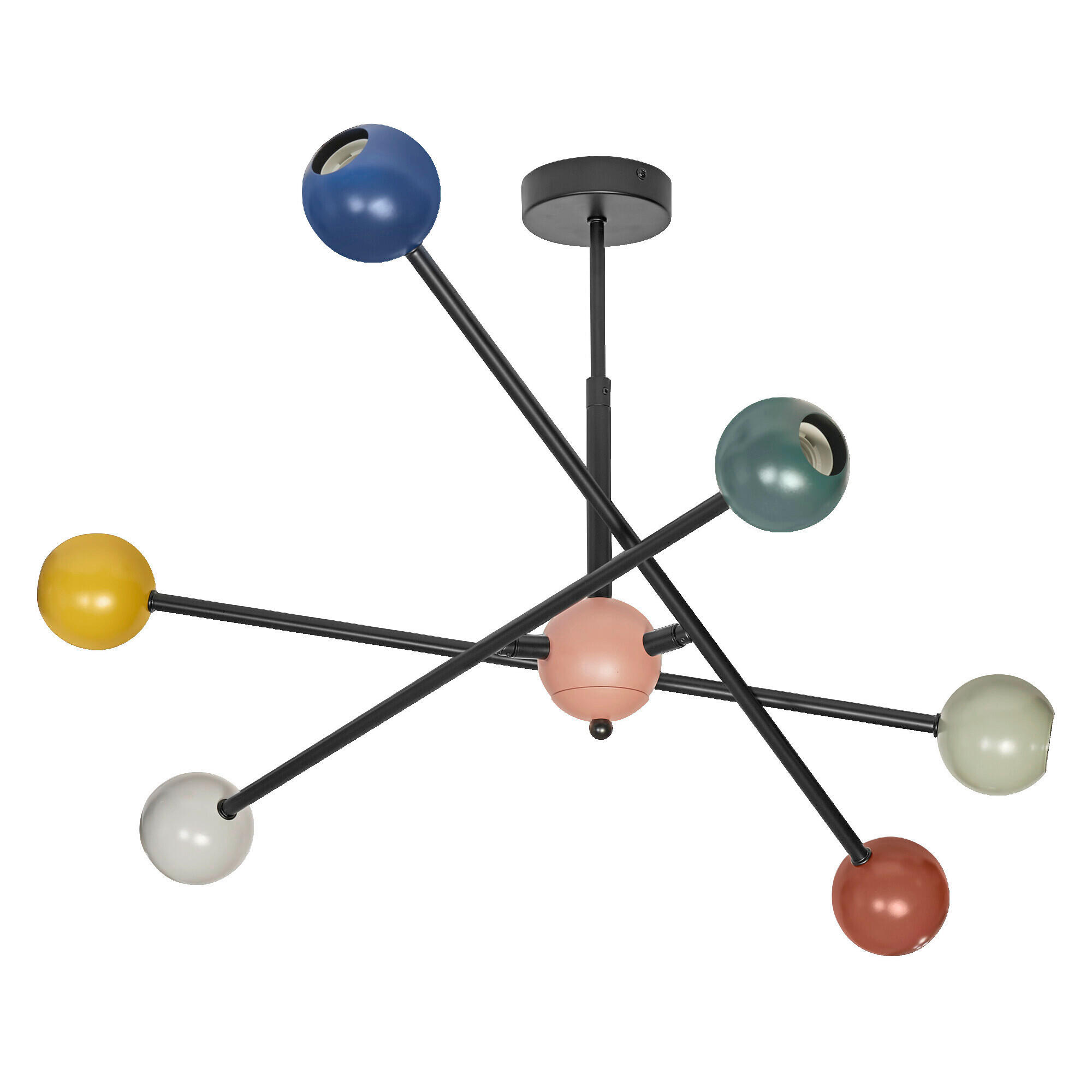 DECKENLEUCHTE 70/68/43 cm   - Design, Metall (70/68/43cm) - Osram