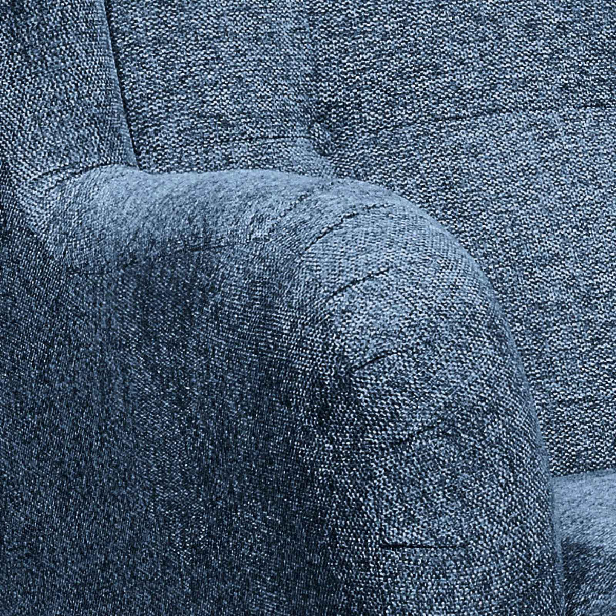 ÖRONLAPPSFÅTÖLJ i vävt tyg mörkblå  - svart/mörkblå, Basics, trämaterial/textil (78/102/98cm) - MID.YOU