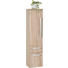 SEITENSCHRANK 30/131/33 cm - Chromfarben/Eichefarben, Design, Glas/Holzwerkstoff (30/131/33cm) - Novel SEITENSCHRANK 30/131/33 cm - Chromfarben/Eichefarben, Design, Glas/Holzwerkstoff (30/131/33cm) - Novel