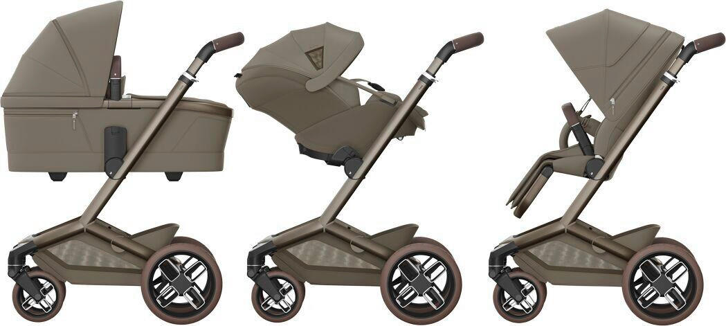 KINDERWAGENSET  Fame Bundle  Oak Truffle  - Braun, Basics, Kunststoff/Textil - Maxi-Cosi
