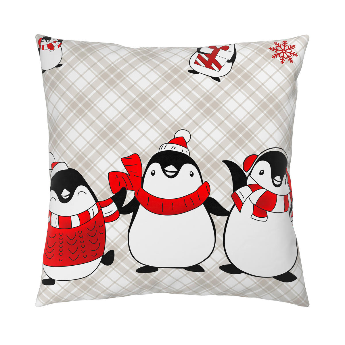 BETTWÄSCHE Flanell 135/200 cm  - Rot/Grau, Textil (135/200cm) - Esposa