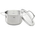 KOCHTOPF 1 L  - Klar/Edelstahlfarben, Basics, Glas/Metall (14/8,5cm) - Homeware Profession.
