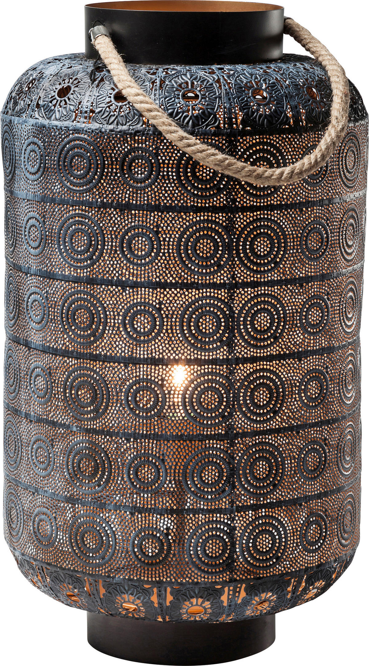 Bodenleuchte 38215 Bodenleuchte Sultans 39/58/39 cm 39/58/39 cm  - Goldfarben/Schwarz, LIFESTYLE, Textil/Metall (39/58/39cm) - Kare-Design