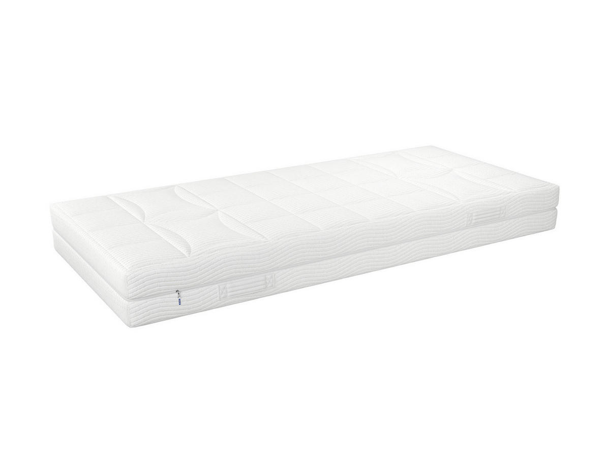 TASCHENFEDERKERNMATRATZE BIG STAR H2 80/200 cm Höhe ca. 22 cm  - Weiß, Basics, Textil (80/200cm) - MALIE