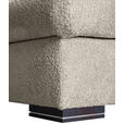 ECKSOFA Creme Webstoff  - Creme/Braun, KONVENTIONELL, Holz/Textil (170/235cm) - Carryhome