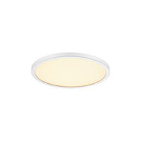 DECKENLEUCHTE Oja 24,4/2,3 cm   - Weiß, KONVENTIONELL, Kunststoff (24,4/2,3cm) - Nordlux