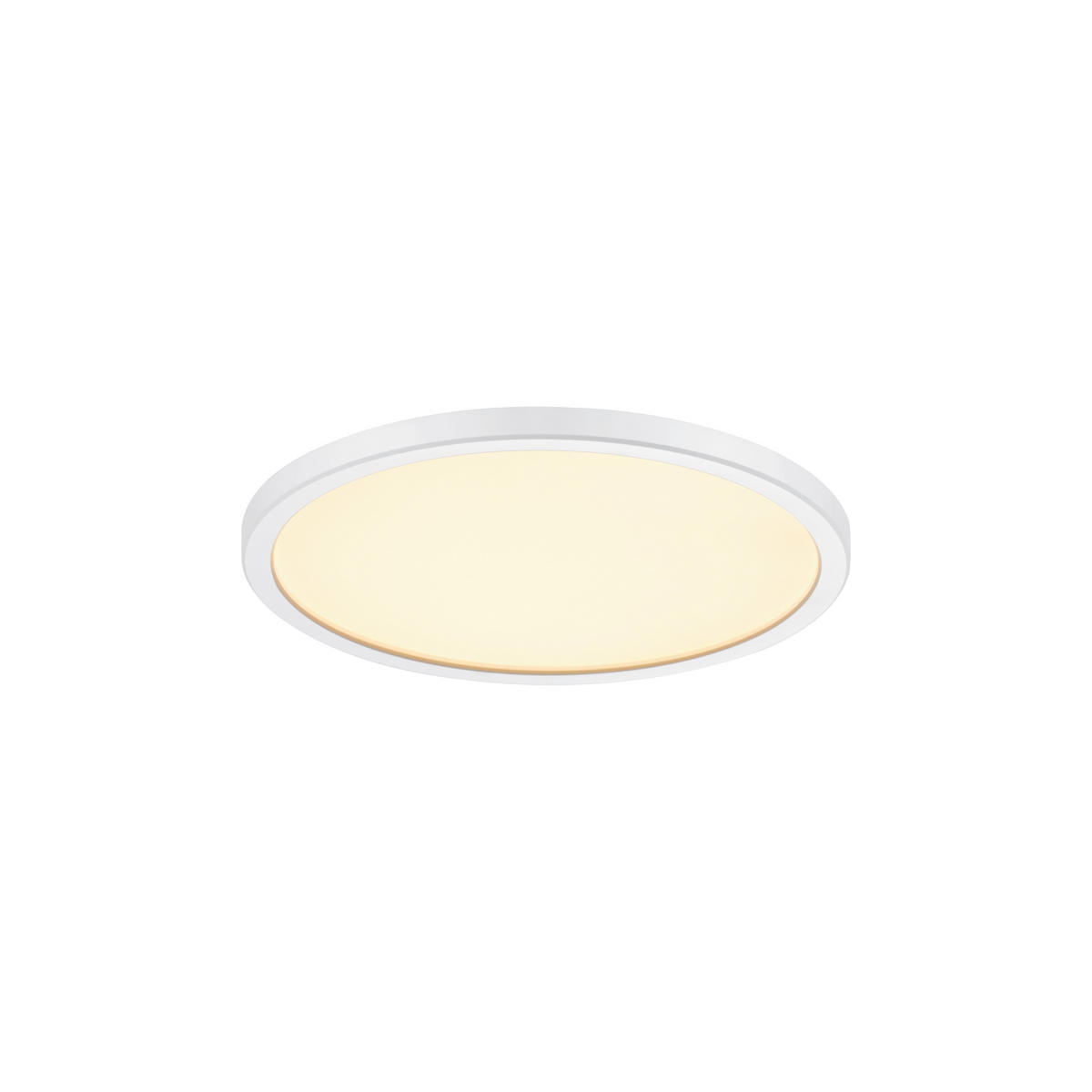 DECKENLEUCHTE Oja 24,4/2,3 cm   - Weiß, KONVENTIONELL, Kunststoff (24,4/2,3cm) - Nordlux