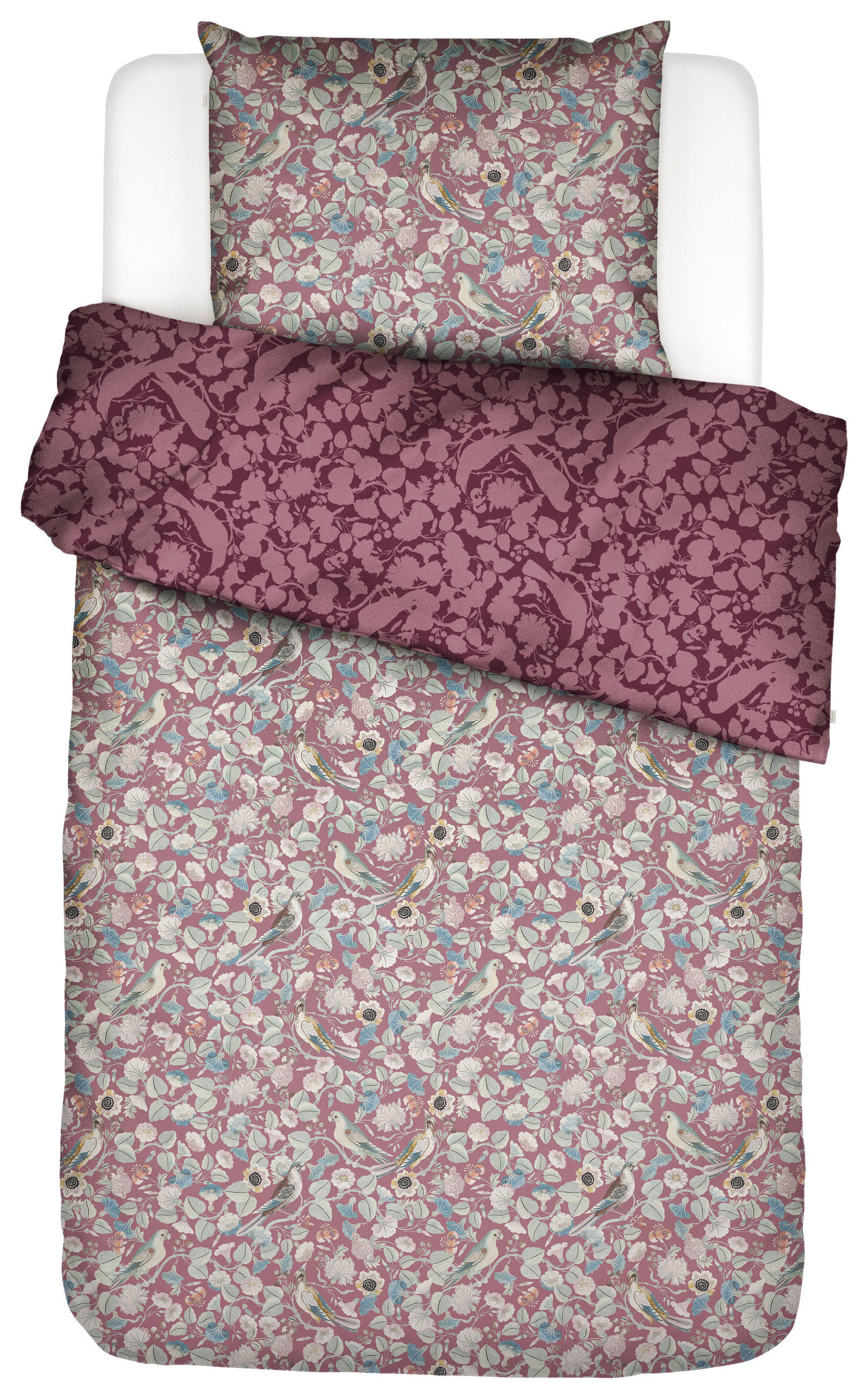 BETTWÄSCHE Aleste Satin 135/200 cm  - Pink, KONVENTIONELL, Textil (135/200cm) - Essenza