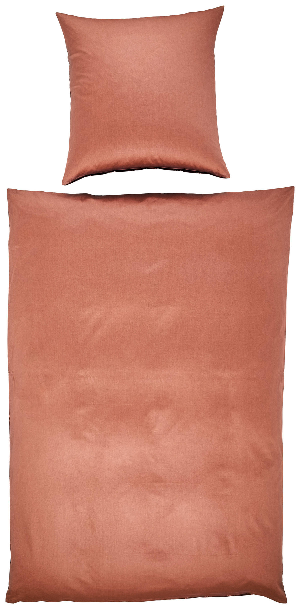 WENDEBETTWÄSCHE 2-teilig Makosatin 135/200 cm  - Braun/Dunkelblau, Design, Textil (135/200cm) - Joop!
