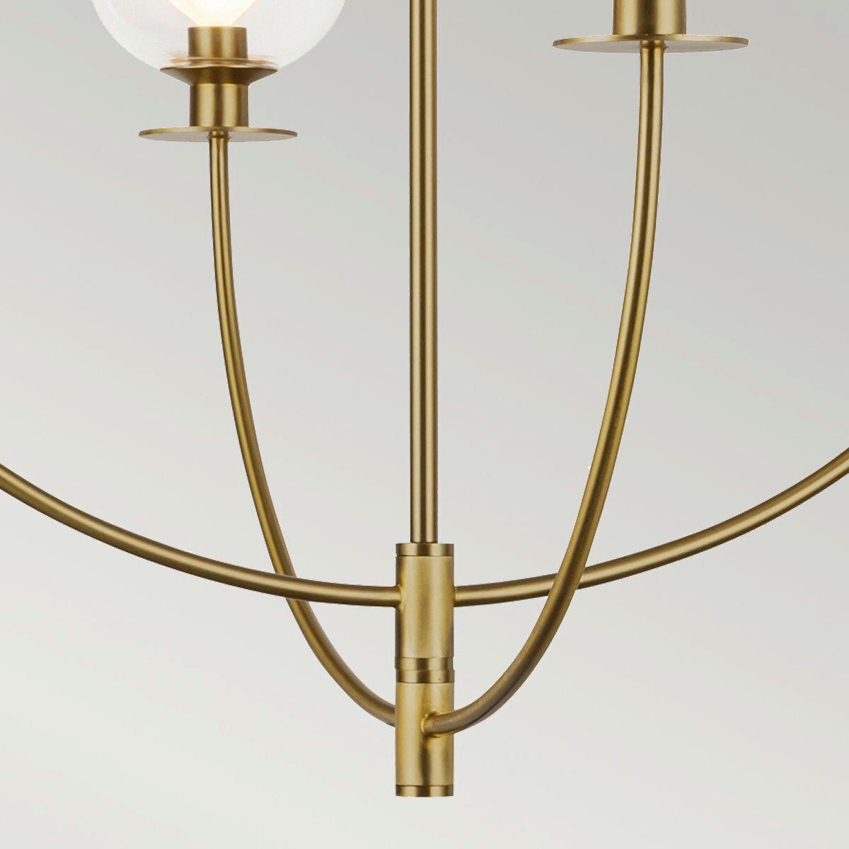 KRONLEUCHTER 38/67,3 cm   - Goldfarben, KONVENTIONELL, Glas/Metall (38/67,3cm) - Elstead Lighting