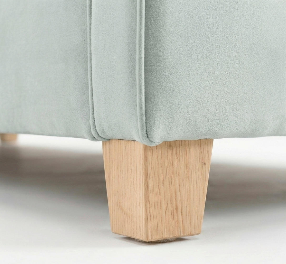 BOXBETT 140/200 cm  in Mintgrün  - Kernbuche/Mintgrün, MODERN, Holz/Textil (140/200cm) - MID.YOU