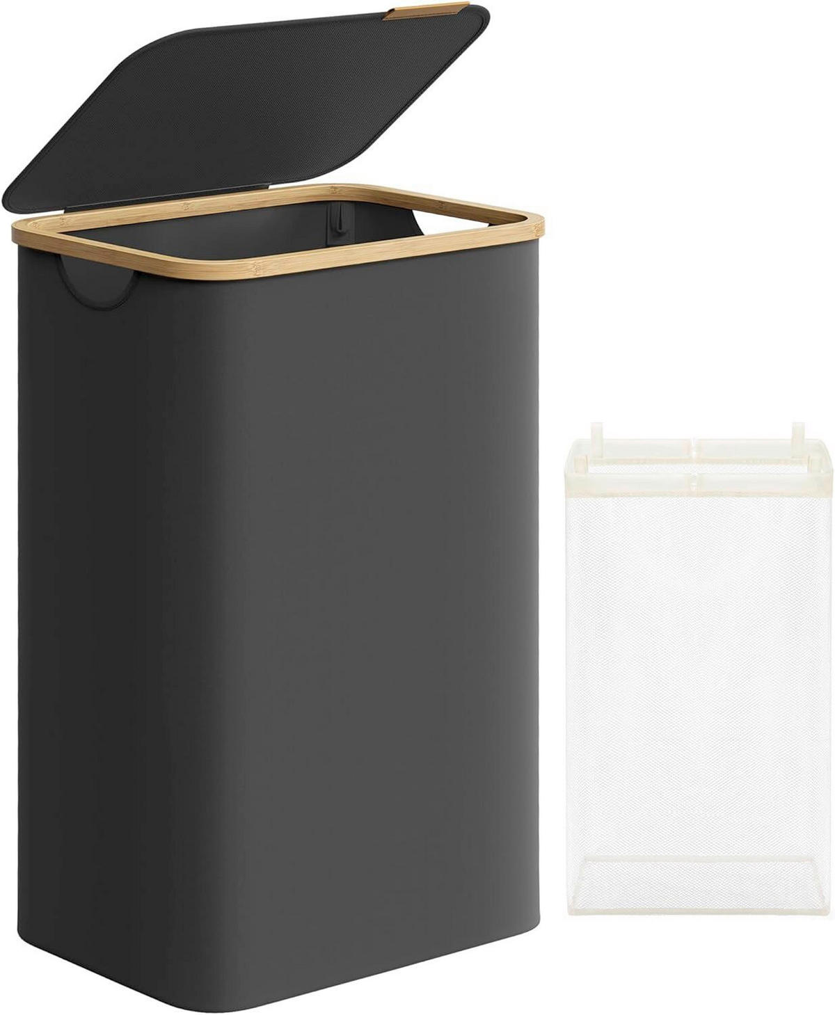 KÔŠ NA BIELIZEŇ,  - Basics, textil/prírodné materiály (42/70.5/32cm)