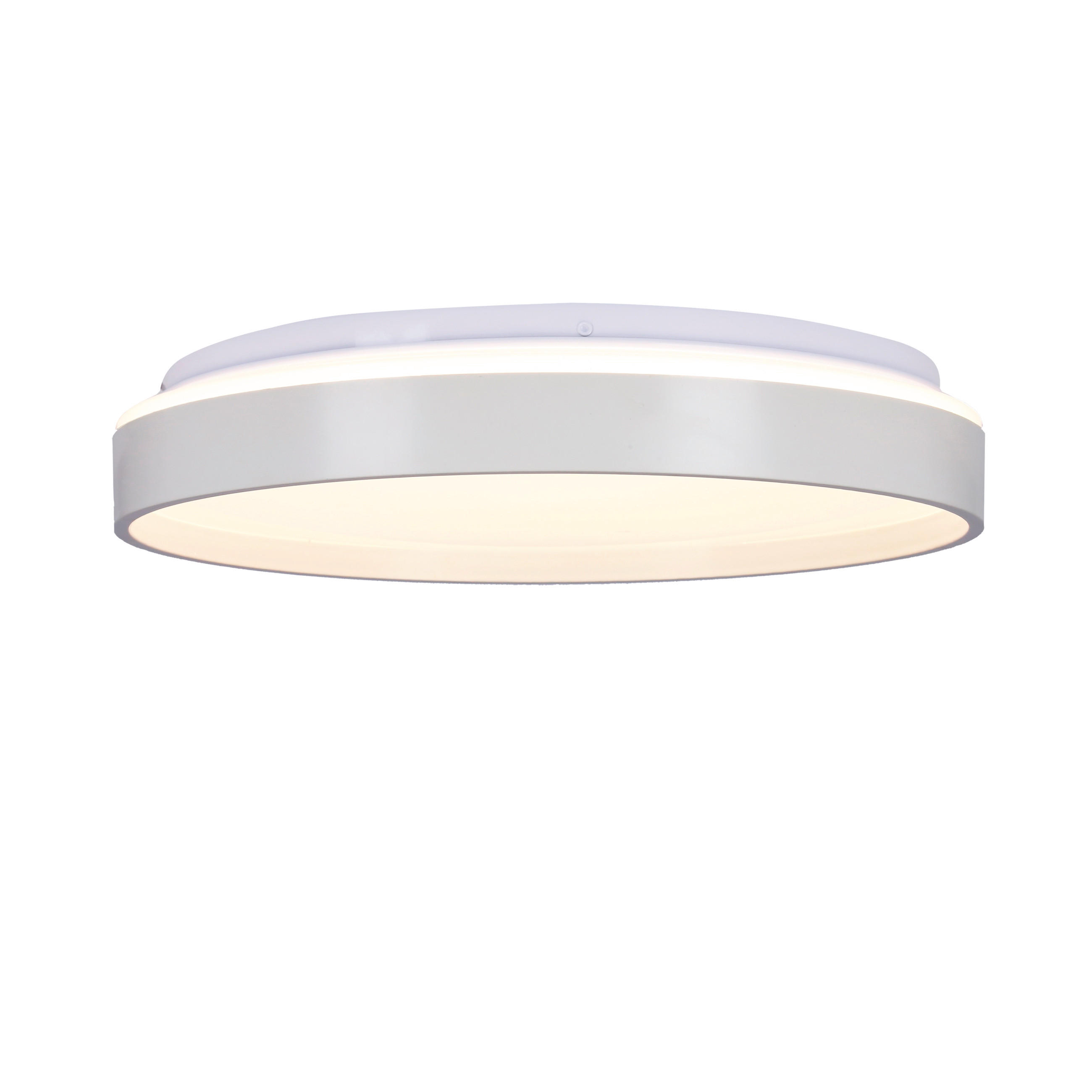 LED-TAKLAMPA Texas 34/34/6 cm  - vit, Klassisk, metall/plast (34/34/6cm)