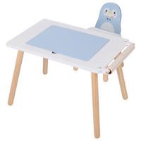 KINDERSITZGRUPPE PIP PENGUIN  - Pastellblau/Weiß, KONVENTIONELL, Holz/Holzwerkstoff (65/40/44cm)