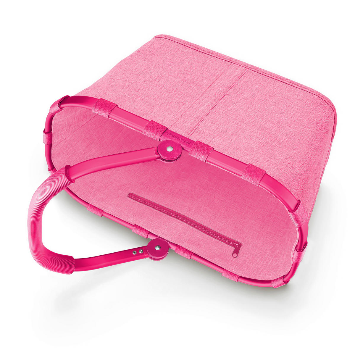 NÁKUPNÍ KOŠÍK pink - pink/černá, Basics, textil (49/29/28cm) - Reisenthel