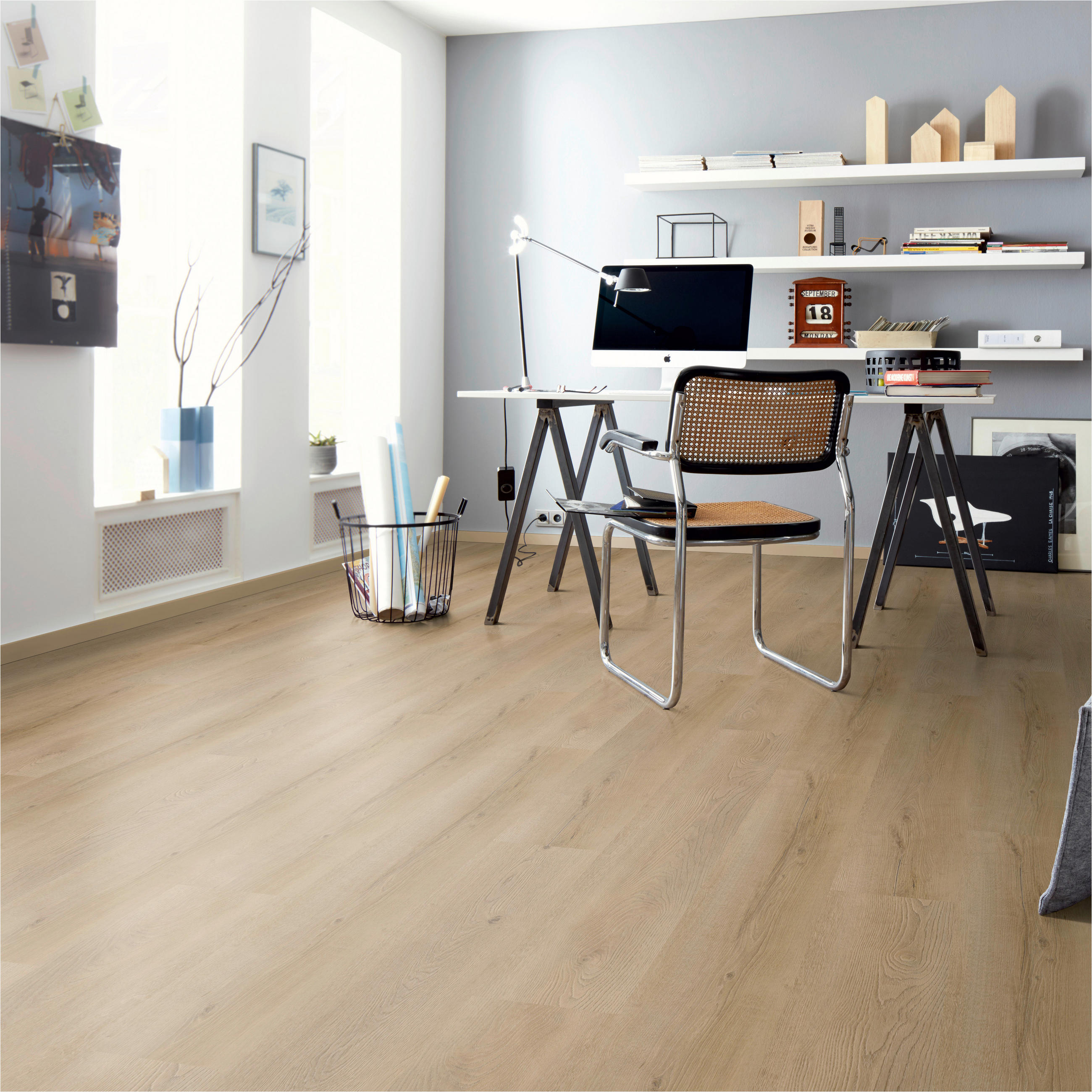 DESIGNBODEN Variant  per  m² - Hellbraun/Eichefarben, Basics, Kunststoff (122/23/0.48cm)