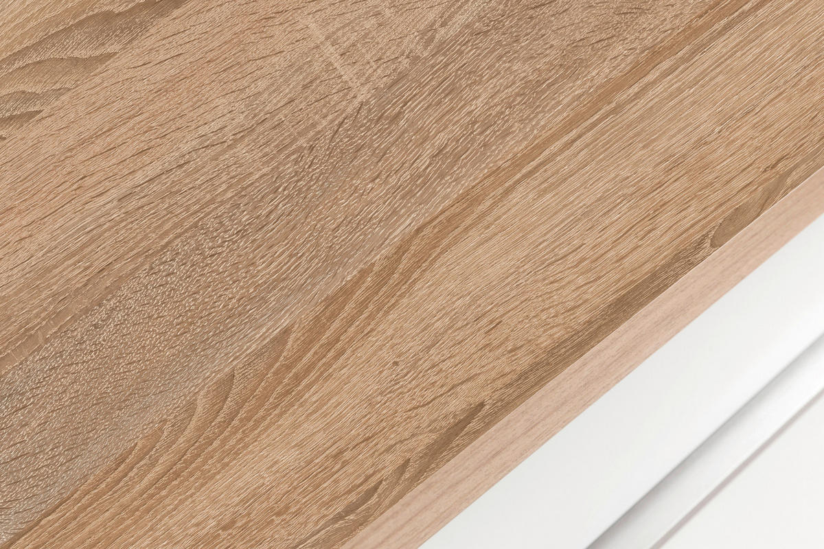 KÜCHENLEERBLOCK 340 cm   in Graphitfarben  - Silberfarben/Graphitfarben, MODERN, Glas/Holzwerkstoff (340cm) - Held