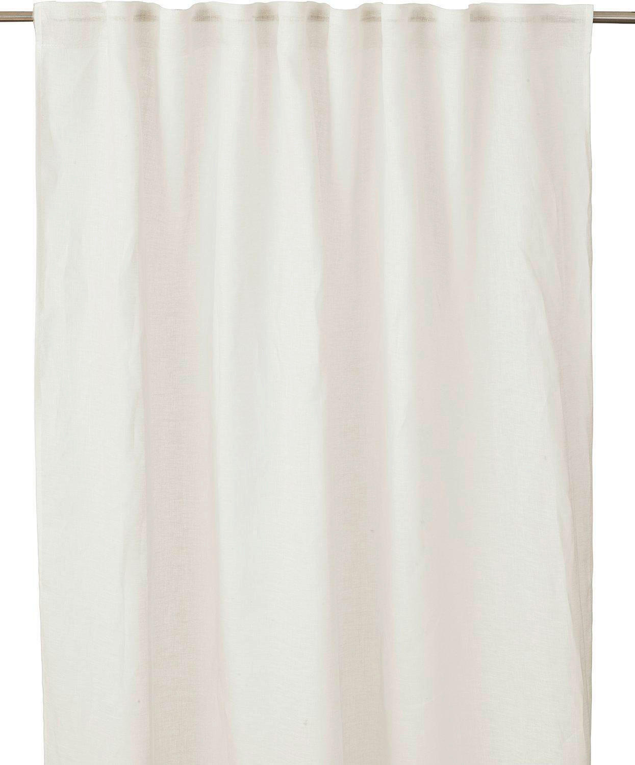 FERTIGVORHANG  halbtransparent   145/280 cm 2 Stück  - Weiß, Basics, Textil (145/280cm) - Svanefors