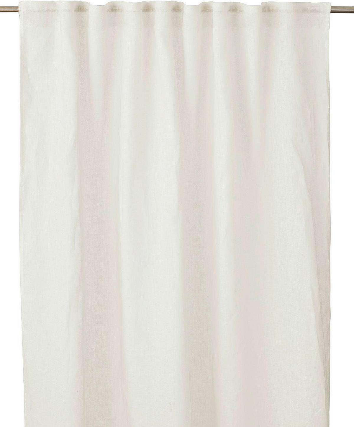 FERTIGVORHANG halbtransparent  - Weiß, Basics, Textil (145/280cm)
