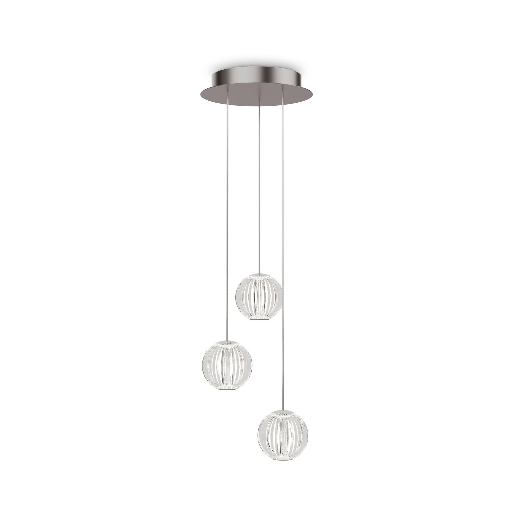 LED-HÄNGELEUCHTE 25/230 cm  - Klar, Design, Kunststoff/Metall (25/230cm) - Ideal Lux