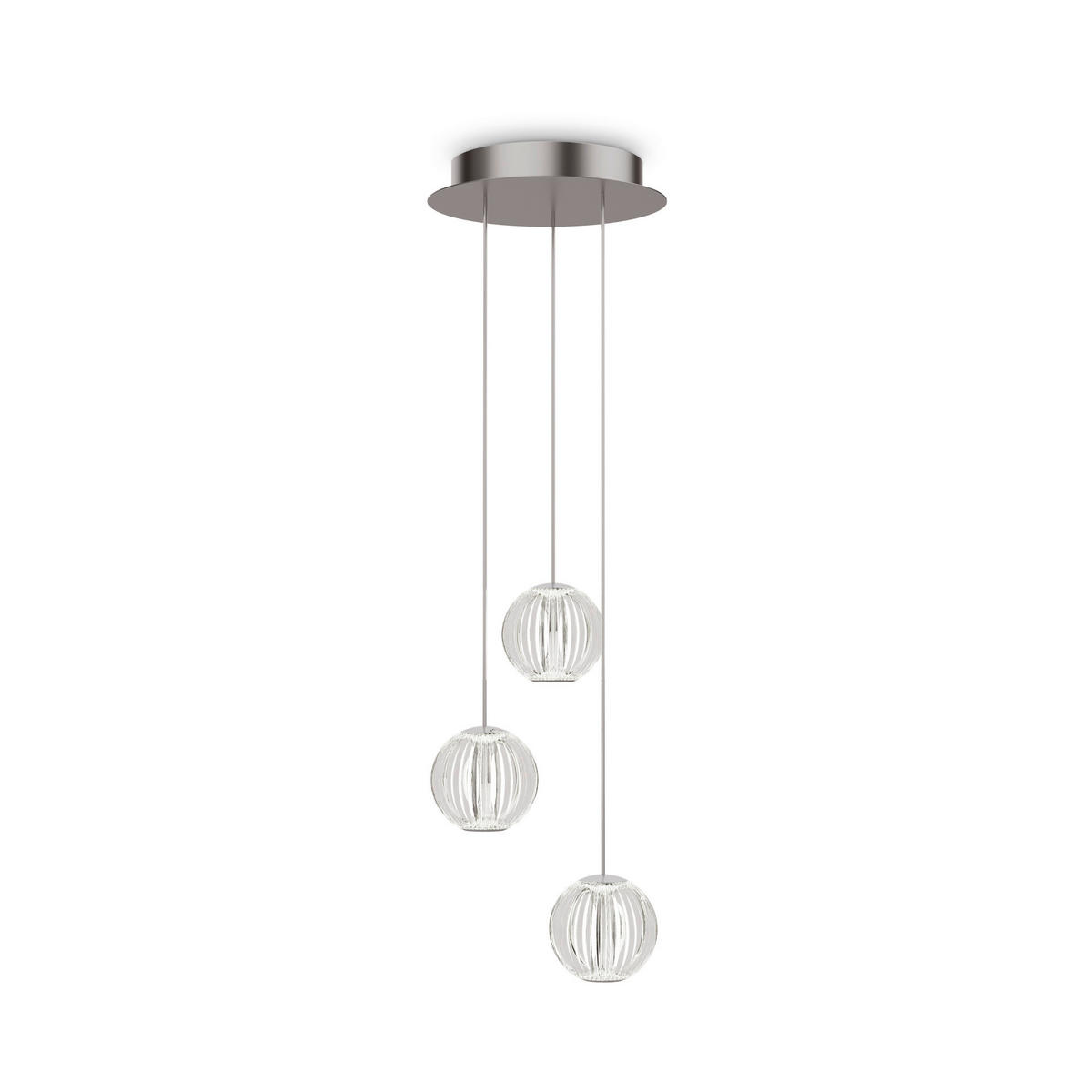 LED-HÄNGELEUCHTE 25/230 cm  - Klar, Design, Kunststoff/Metall (25/230cm) - Ideal Lux