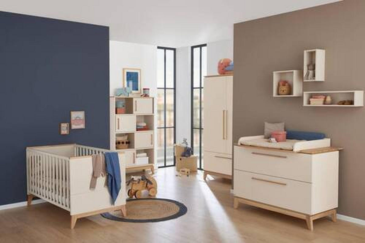 PELENKÁZÓFELTÉT Stiene  - bézs/tölgyfa, Basics, faalapú anyag (123,30/12,30/80,00cm) - Paidi
