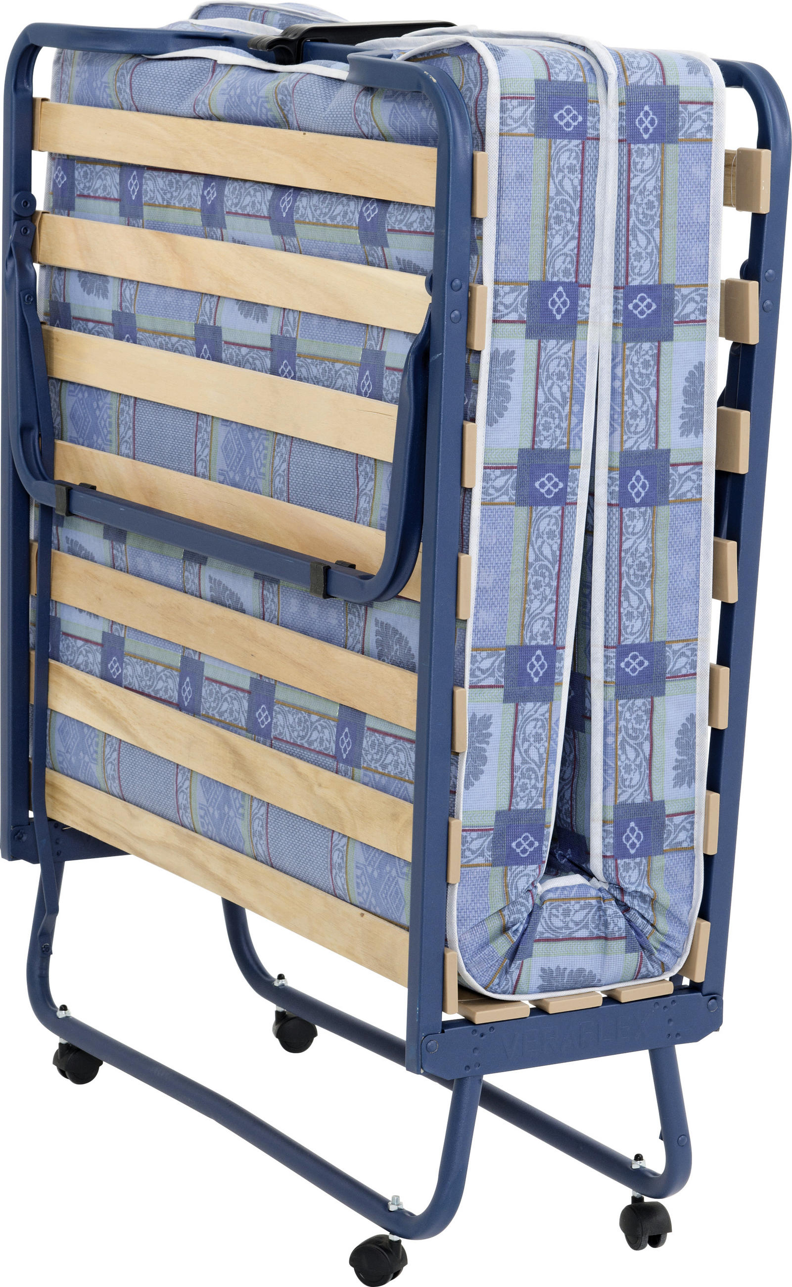 KLAPPBETT Holz, Metall, Textil  - Blau, Basics, Holz/Textil (90/200cm) - P & B