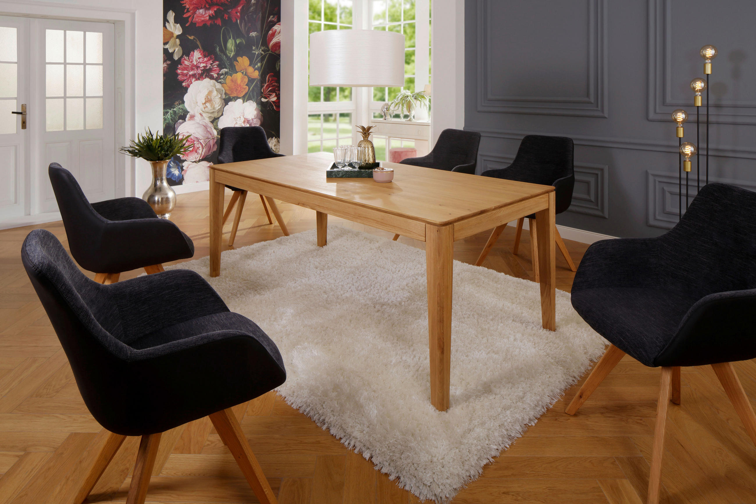 ESSTISCH in Holz 140-225/90/75 cm  - Braun, Natur, Holz (140-225/90/75cm) - Livetastic