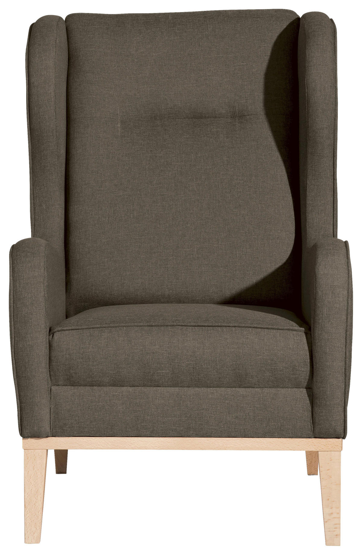 OHRENSESSEL in Flachgewebe Sahara  - Naturfarben/Sahara, Konventionell, Holz/Textil (66/104/78cm) - Max Winzer