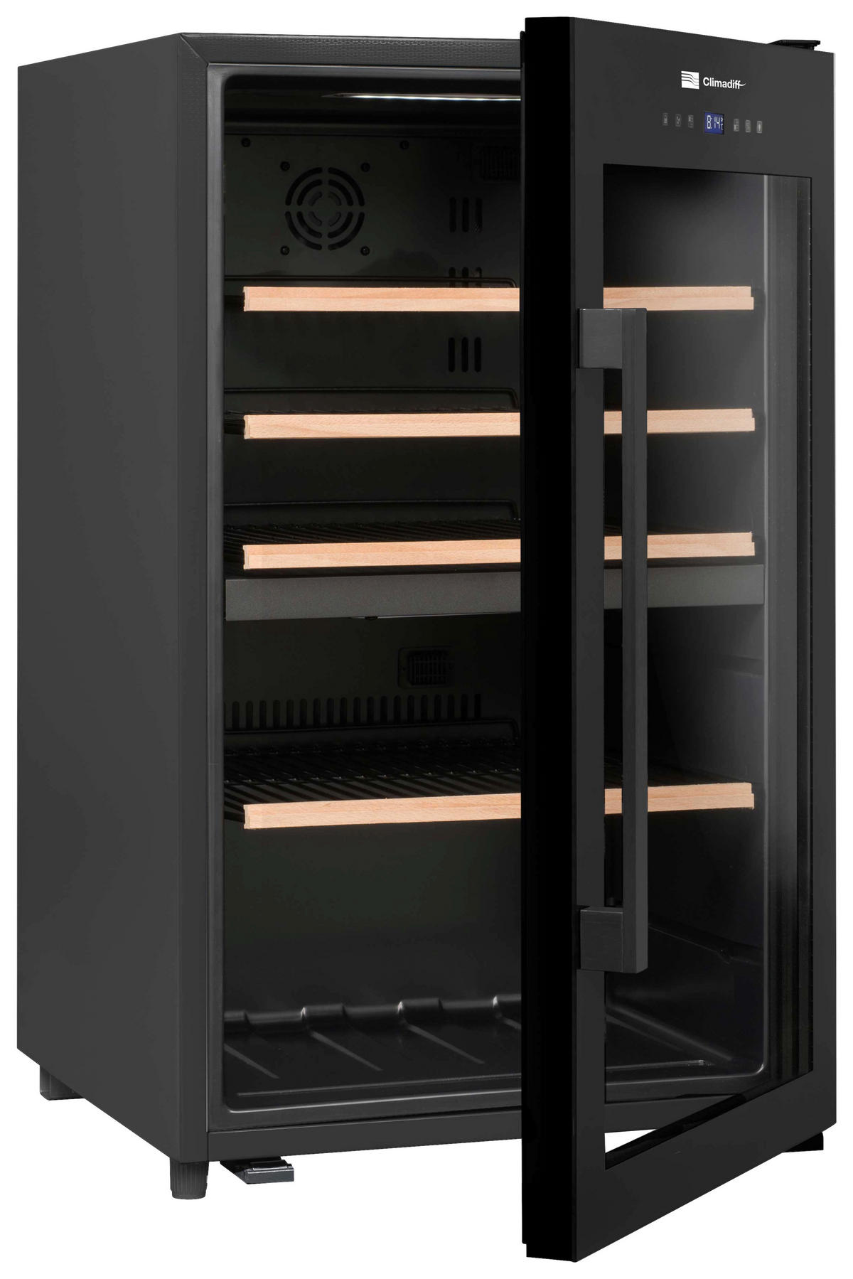 WEINKÜHLSCHRANK CLD55B1  - Schwarz, Basics, Glas/Metall (85,5/50/54cm)