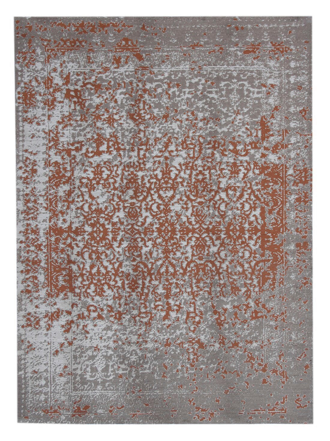 HANDVÄVD MATTA 80/150 cm  - orange/beige, Basics, textil (80/150cm) - Kayoom