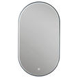BADEZIMMERSPIEGEL 50/90/5 cm  - Silberfarben/Schwarz, Design, Glas/Metall (50/90/5cm) - Novel