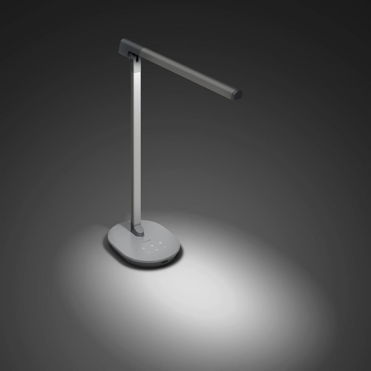 SCHREIBTISCHLEUCHTE 8,5/23,6/29 cm   - Grau, Design, Metall (8,5/23,6/29cm) - Philips