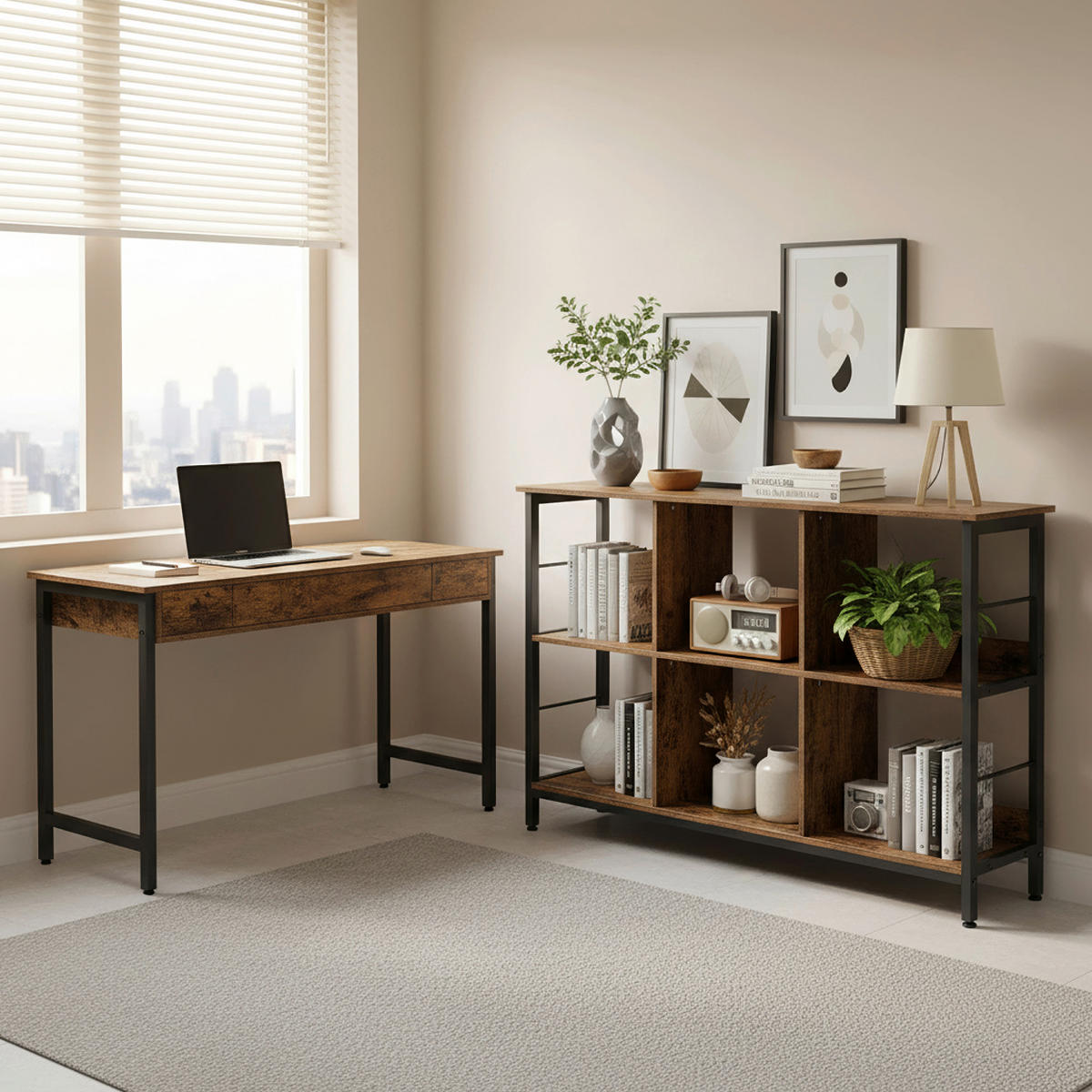 BEISTELLREGAL 120/80/30 cm  - Schwarz/Braun, Trend, Holzwerkstoff/Kunststoff (120/80/30cm) - Boxxx